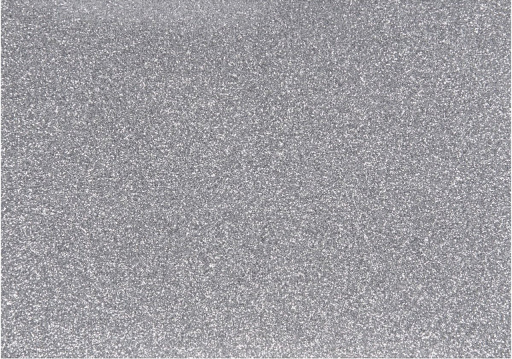 Creativ company opstrijkfolie glitter zilver, a5