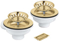 Grohe toebehoren - afvoerzeef voor spoelbak met accessoires, geborsteld cool sunrise 40997gn0