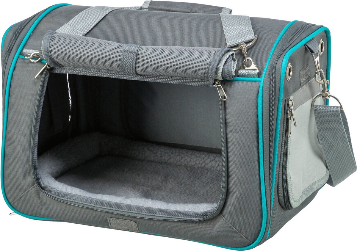 Trixie Reisetasche Vicky Nager mit herausnehmbarem Innenkissen, grau