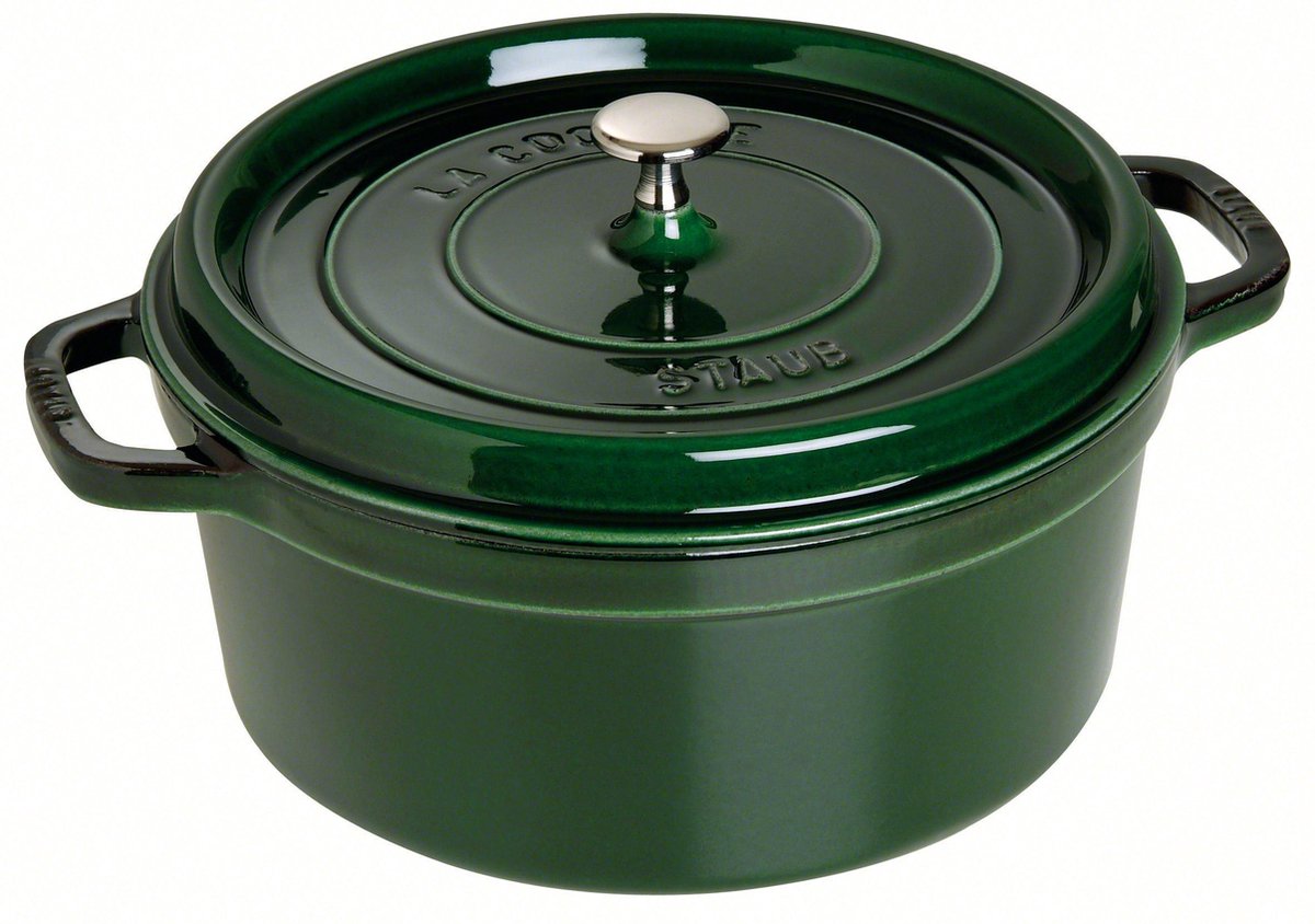 Staub braadpan - rond - 28 cm - basilicum