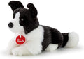 Trudi classic knuffel hond border collie 30 cm - handgemaakt in italie - hoge kwaliteit pluche knuffel - knuffeldier voor jongens en meisjes - - 15x23x30 cm maat m