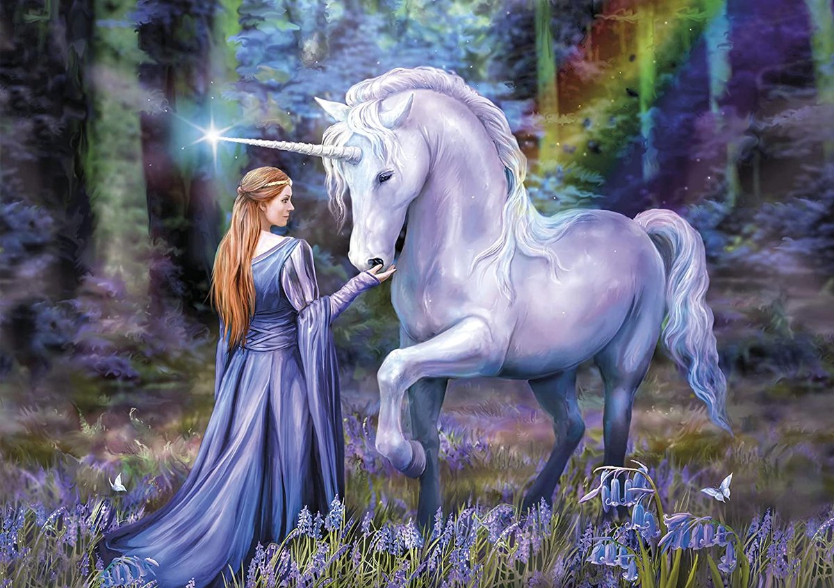 Clementoni Puzzle Anne Stokes Bluebell Woods, 1000 Teile.