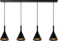 Lucide gipsy - hanglamp - 4xe27 - zwart - japandi