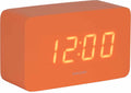 Karlsson wekker spry tube - oranje - 10x4.3x5.9cm - scandinavisch - wekker voor slaapkamer - wekkers