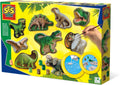 Ses creative - gieten en schilderen - dinowereld - sneldrogend - met vormpjes, gips, verf, penseel, spatel en sponsje - knutselen jongens - dinosaurus speelgoed