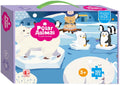Lobbes speelgoed bv kinder legpuzzel zuidpool, 100st.