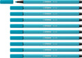 Stabilo pen 68 - premium viltstift - lichtblauw - doos 10 stuks
