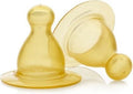 Natursutten - rubberen flesspenen - slow flow - 0+ maanden - 2 stuks