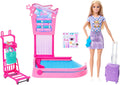 Barbie 'malibu' reispop - speelset met bagageband en accessoires