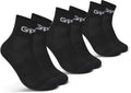 Gripgrab - ride low cut zomer fietssokken 3 paar korte coolmax sokken - unisex - zwart