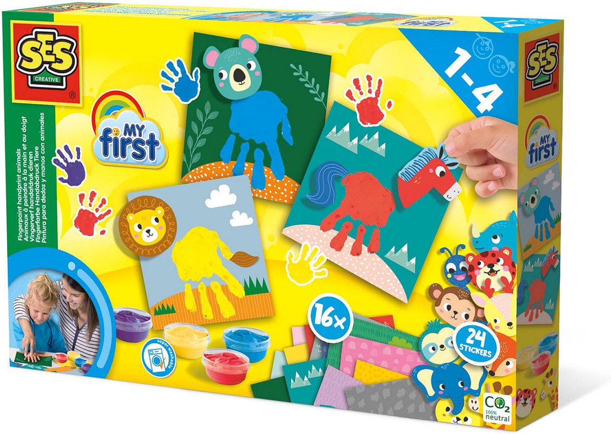SES mein erstes - Fingerfarben-Handabdrucktiere
