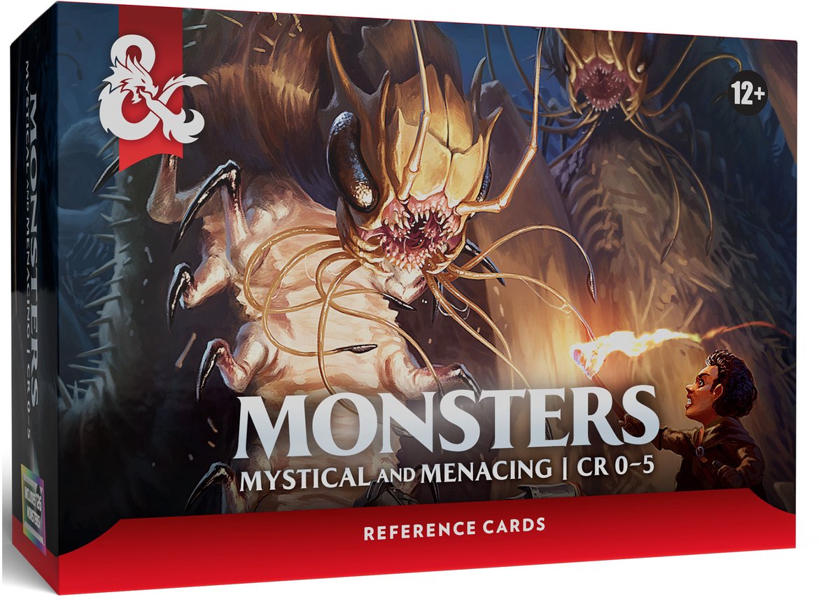 Dungeons dragons reference cards - monsters (mystical and menacing)