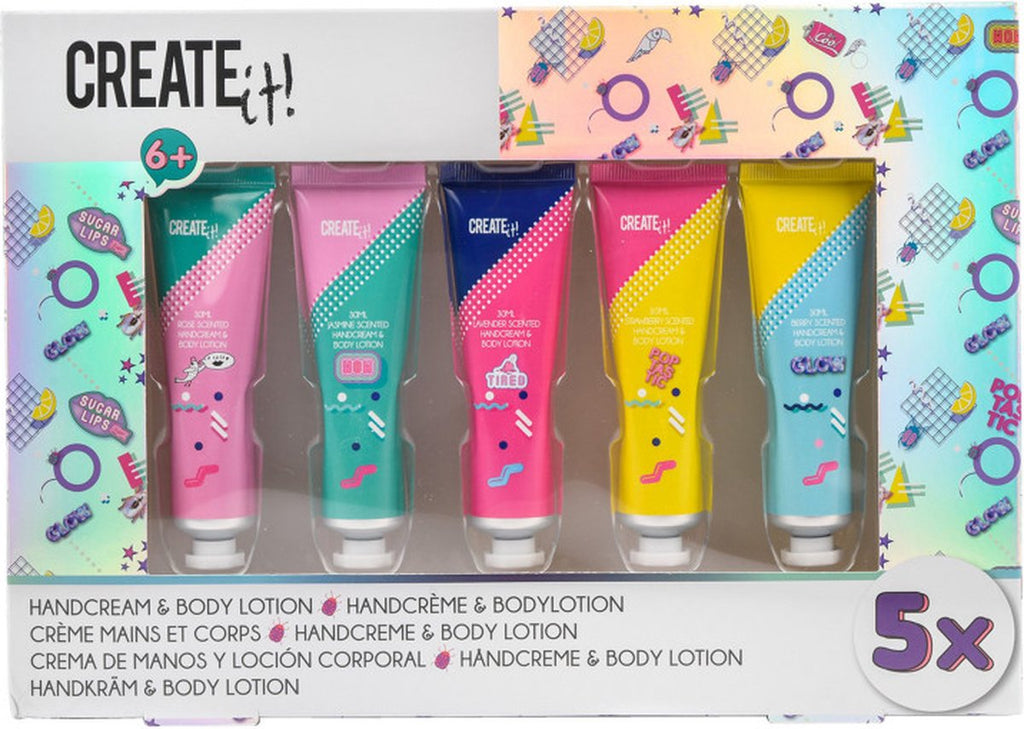 Create It! Poptastic Handcreme und Körperlotion im 5er-Pack