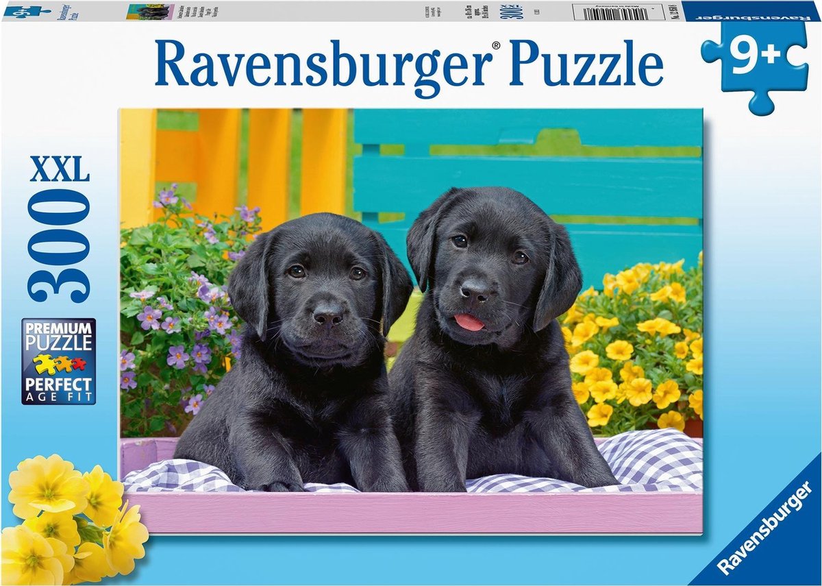 Ravensburger Schwarze Labradore, 300 Stück.