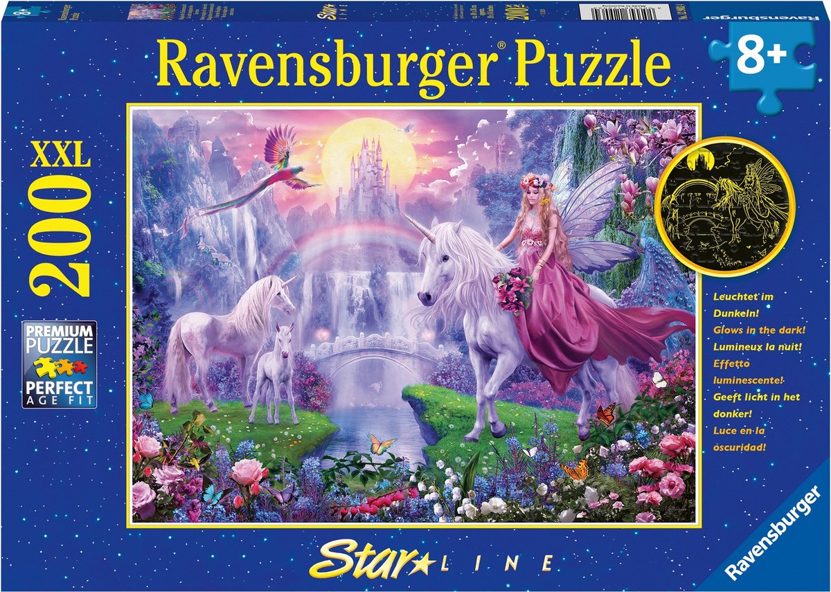 Ravensburger - Magisches Einhorn -Nacht 200 Stück XXL
