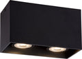 Lucide bodi - plafondspot (plafondlamp) - 2xgu10 (mr16) - zwart