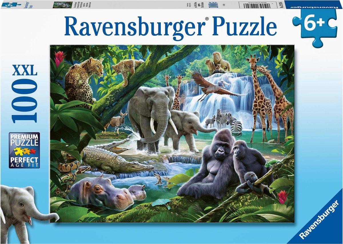 Ravensburger Dschungeltiere, 100 Stück, XXL