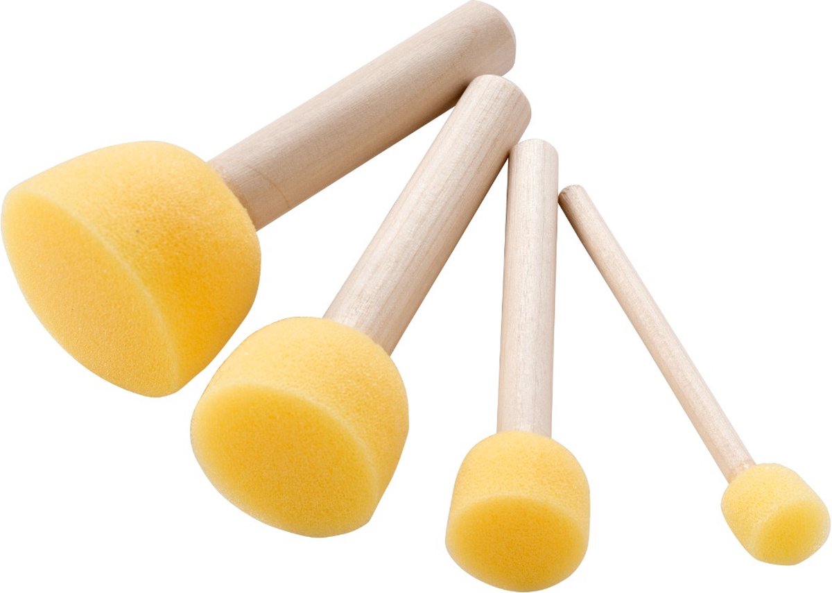 Talens Kunst-Schwammstäbchen-Set (4er-Pack)