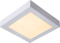 Lucide brice-led - plafonnière (plafondlamp) badkamer - led dimbaar - 1x22w 3000k - ip44 - wit