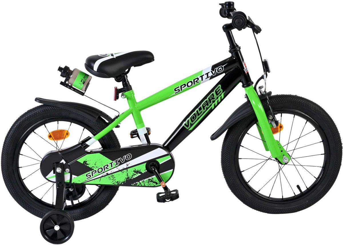 Volare sportivo kinderfiets - jongens - 16 inch - groen