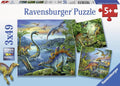 Ravensburger dinosauriërs puzzelset | 3 x 49 stukjes