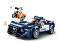 Sluban town snelle politieauto bouwspeelgoed kinderen vanaf 6 jaar – constructiespeelgoed modelbouw politieauto – bouwdoos met 284 bouwstenen en 2 minifiguren – m38-b1063