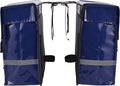 Willex bisonyl - dubbele fietstas - 40 liter - blauw - universele bevestiging