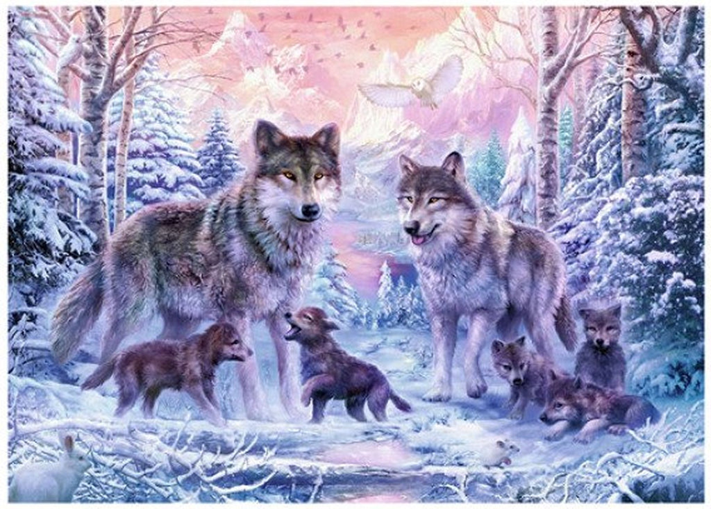 Ravensburger Puzzle Arktische Wölfe, 1000 Teile.