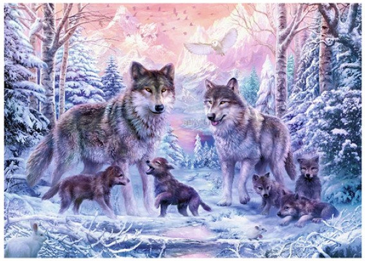 Ravensburger Puzzle Arktische Wölfe, 1000 Teile.