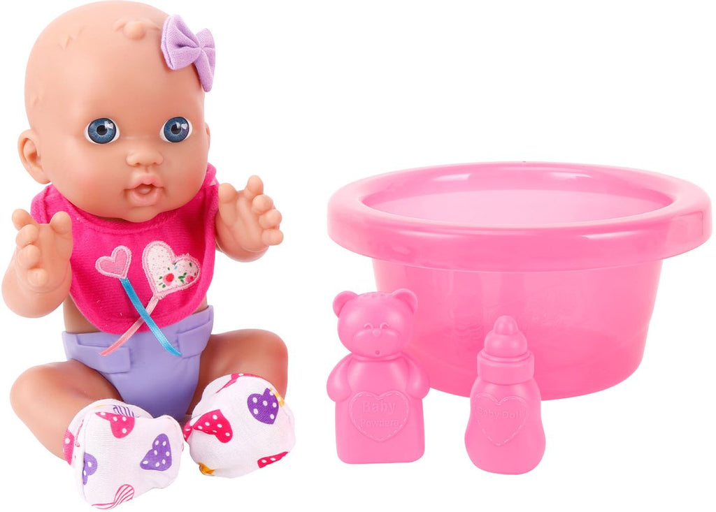 Puppenset mit Badewanne