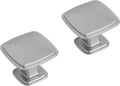 Differnz knop vierkant - 25 mm - mat chroom