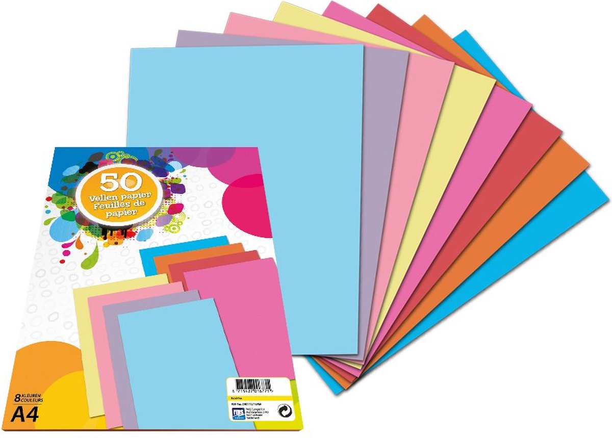 Creative Craft Group Farbiges Papier A4, 40 Blatt