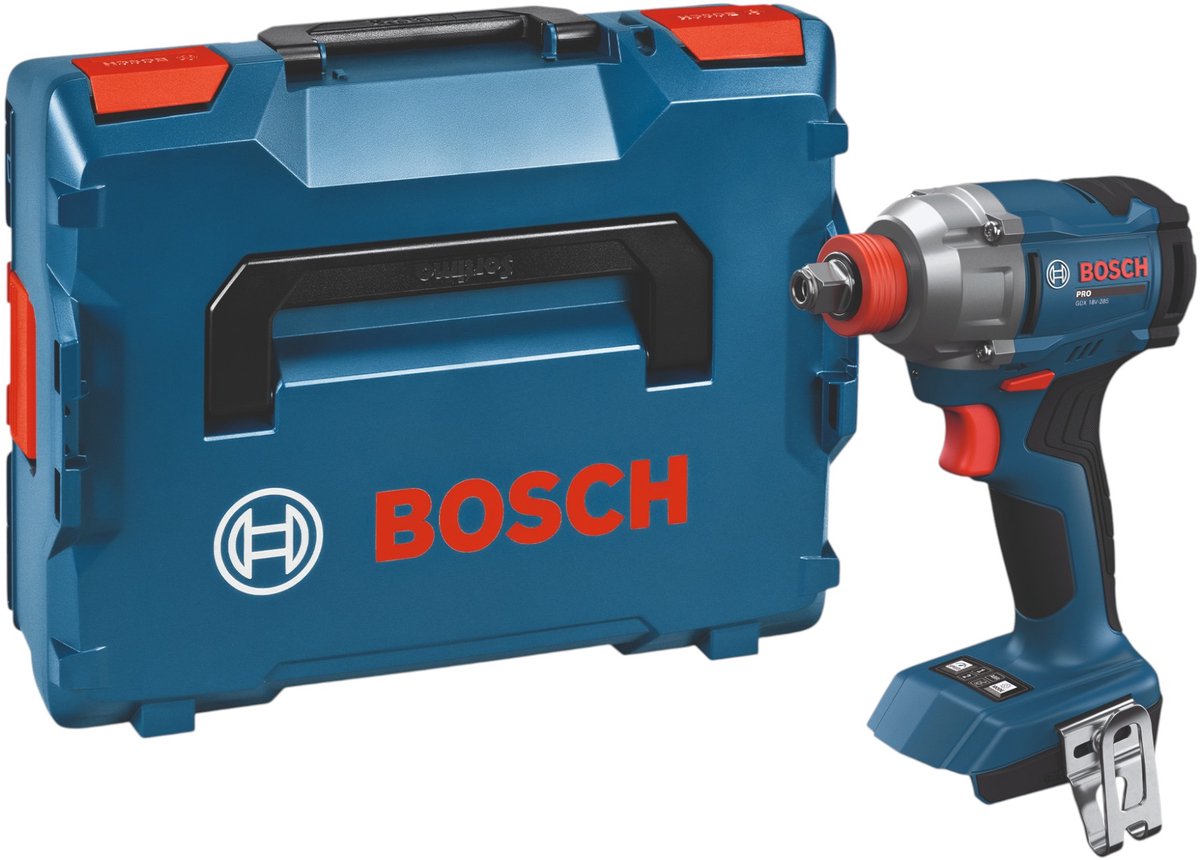 Bosch blauw bosch professional gdx 18v-285 accu slagmoersleutel 2-in-1 285nm 18v basic body in l-boxx - 06019n2100