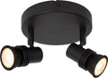 Lucide kianti - plafondspot (plafondlamp) - ø 15 cm - 2xgu10 - zwart