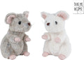 Take me home muis pluche zittend - 19cm