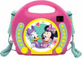 Lexibook disney minnie draagbare cd-speler met 2 meezingmicrofoons