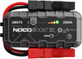 Noco boost x lithium jump starter gbx75 - starthulp 2500 ampère – usb lader voor smartphone tablet - 400 lumen led zaklamp – 7 lichtstanden