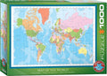 Eurographics - kaart van de wereld [map of the world] - 1000 stukjes 68×48cm (b×h) - legpuzzel