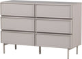 Woood tours ladekast 6 lades - melamine mdf - zand - 80x120x42