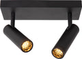 Lucide grado - plafondspot (plafondlamp) - 2xgu10 (mr11) - zwart