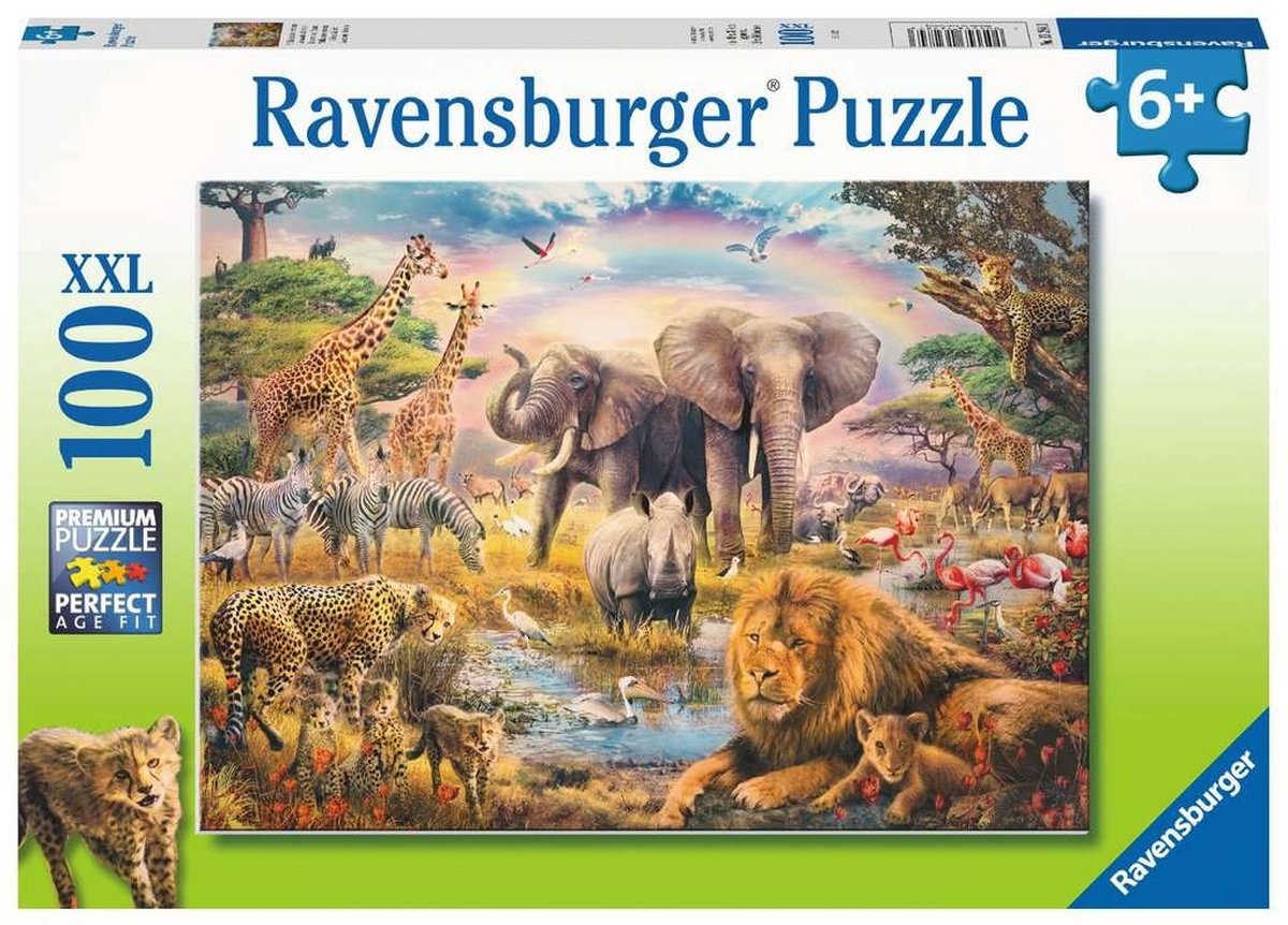 Ravensburger Puzzle „Afrikanische Savanne“, 100 Teile, XXL