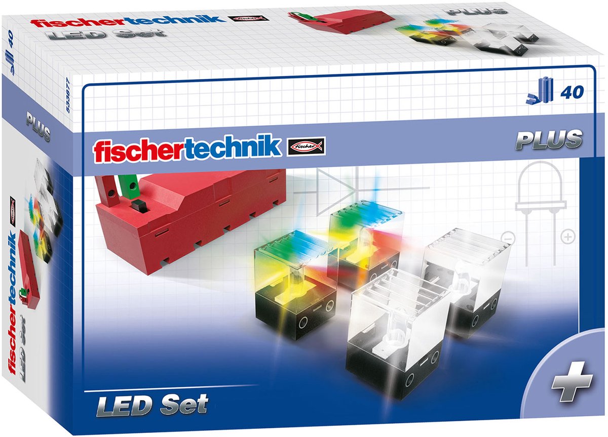 Fischertechnik plus - LED-Set, 40 Stück.