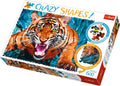 Trefl puzzel dieren - crazy shapes facing a tiger 600 stukjes.