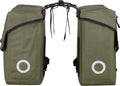 Willex - roubaix - dubbele tas 28 liter - 100% waterdicht - matgroen - laptop