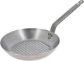 Debuyer de buyer mineral b grillpan 32 cm – ronde grillpan – plaatstaal – pfas-vrij – geschikt voor inductie – made in france