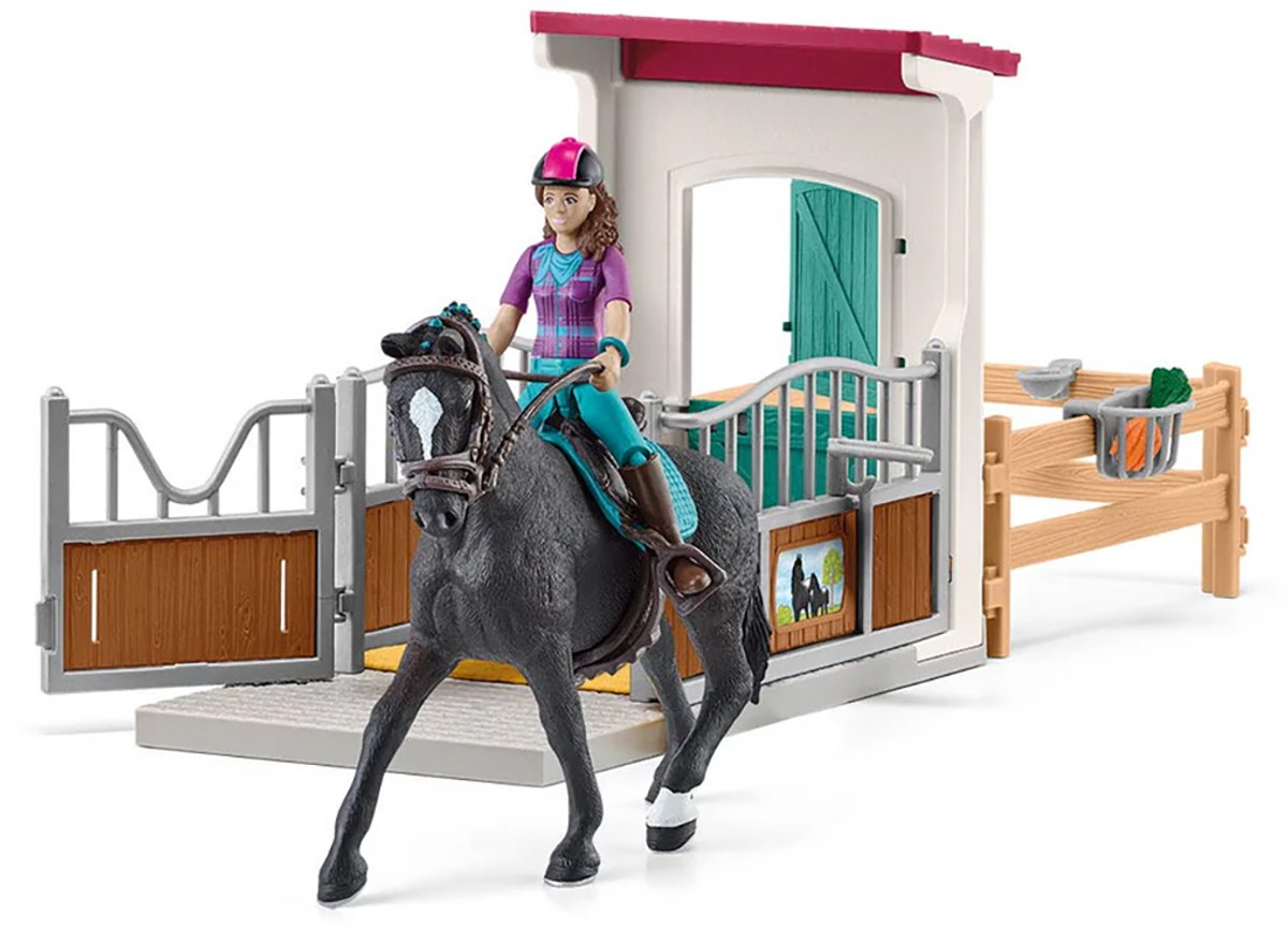 Schleich paardenbox speelgoedset met lisa en storm - horse club.