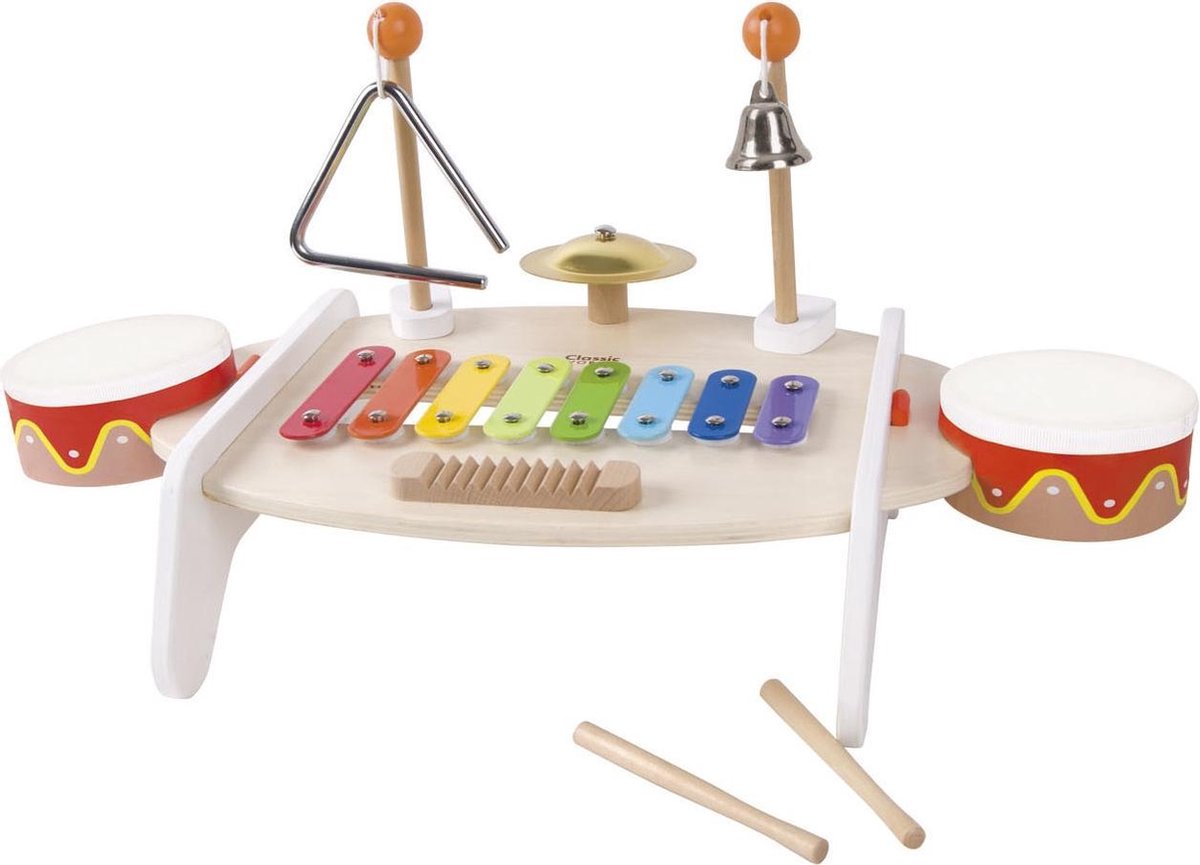 Classic world - muziekinstrumenten set voor kinderen - xylofoon en drums