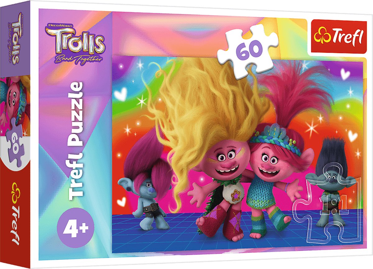 Trefl - puzzels - 60 - vriendelijke trollen universele trollen 3 (2023)