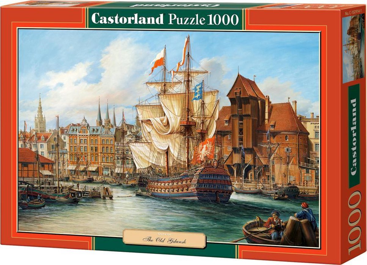 Selecta Castorland Puzzle „Das alte Danzig“, 1000 Teile.