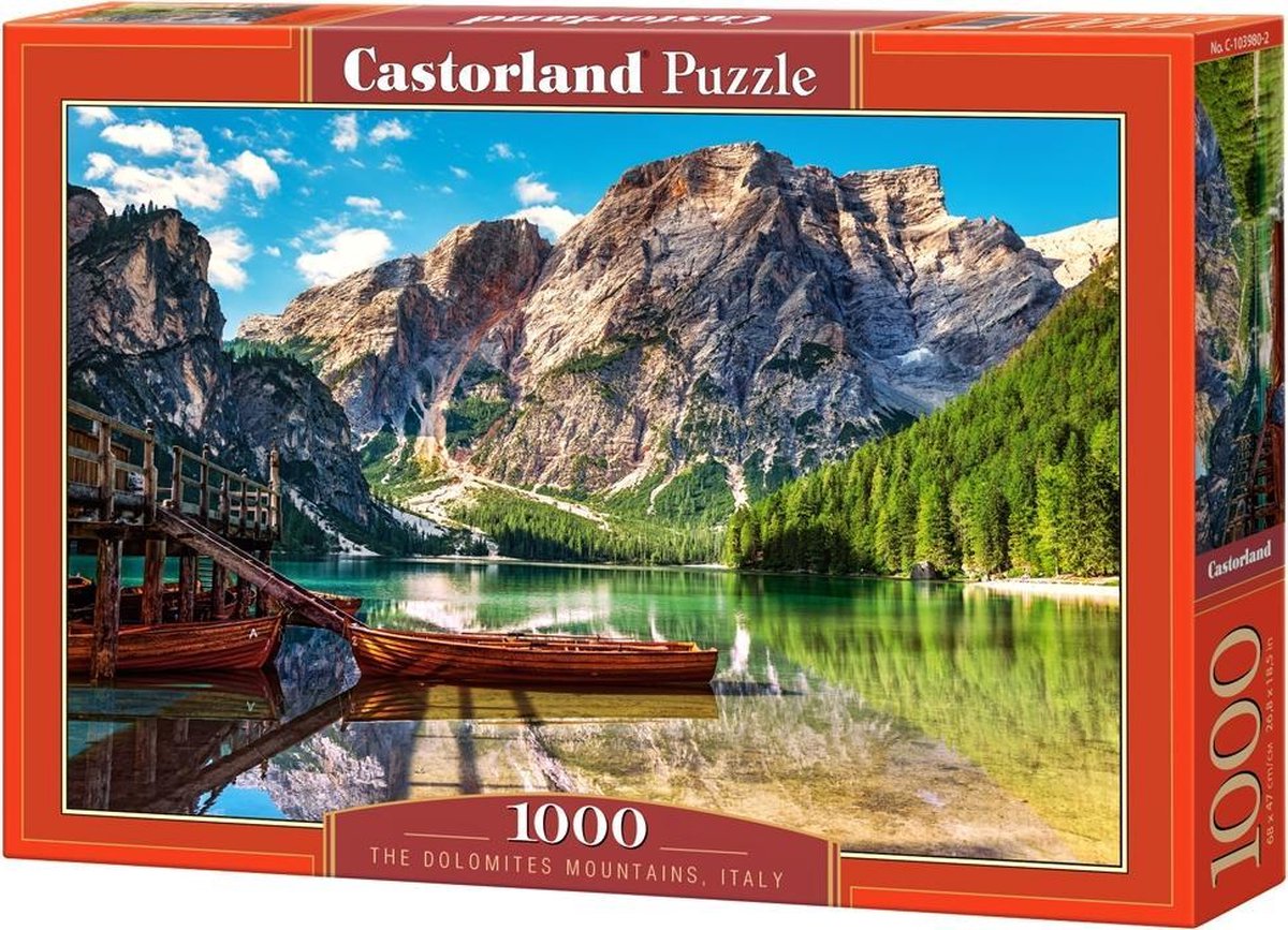 Selecta Castorland Puzzle Dolomiten Italien, 1000 Teile.
